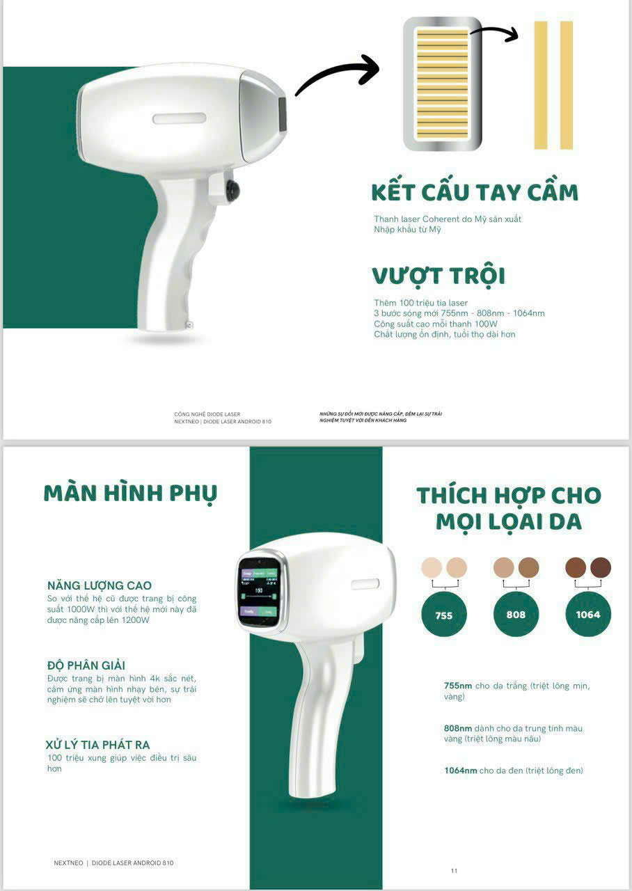 TRIỆT LÔNG DIODE NEXTNEO